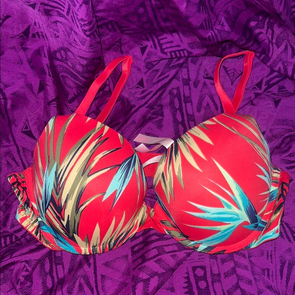 Vibrant Tropical Print Push-Up